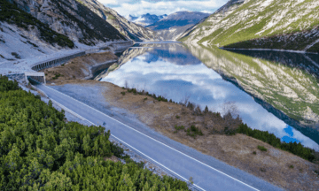 Lake Livigno and fantastic tunnel road