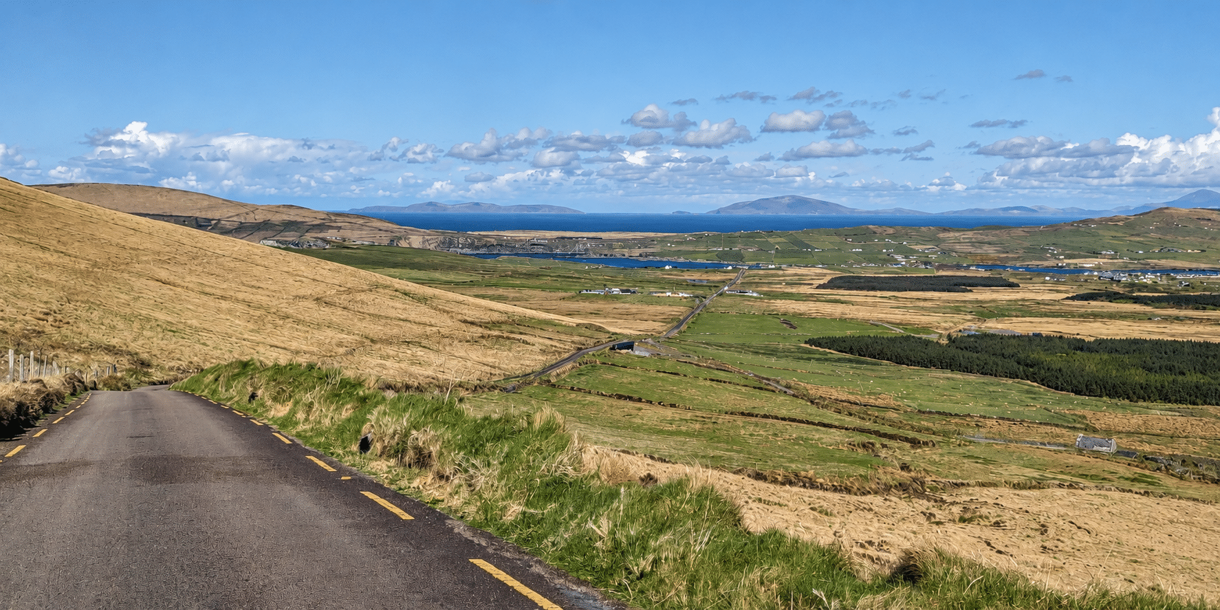 View into the distance on Ring of Kerry Ireland