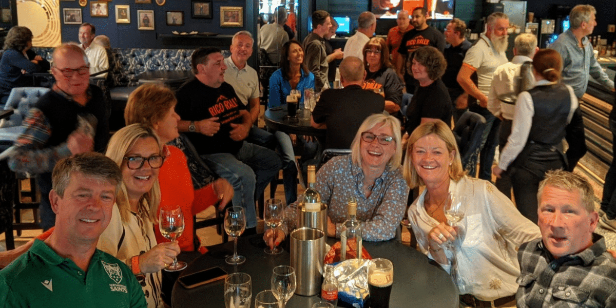 The Rico Rally teams enjoying our final night together in Galway